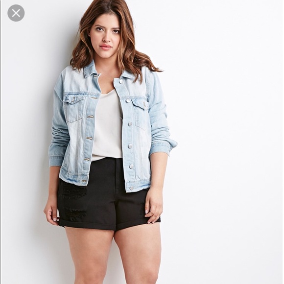 forever 21 plus size denim jacket